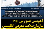 آخرین گزارش PHE سازمان سلامت عمومی انگلیس