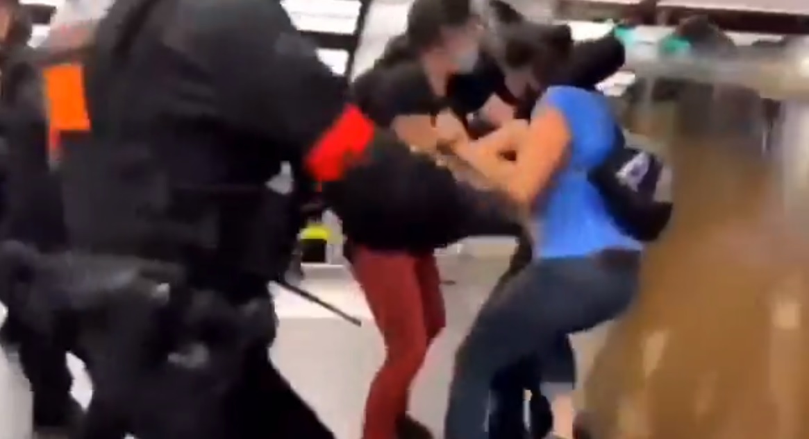 وقتی هشت پلیس در فرانسه دو خانم را می‌زنند و دستگیر می‌کنند و کسی نگران خشونت علیه زنان نیست