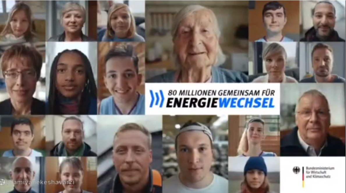 دولت آلمان یک ویدئوی اجتماعی منتشر کرد که از شهروندان می خواهد در مصرف انرژی صرفه جویی کنند