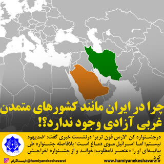 چرا در ایران مانند کشورهای متمدن غربی آزادی وجود ندارد؟!