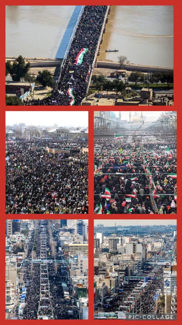 حضور ۲۱ میلیونی ایرانی‌ها در راهپیمایی ۲۲ بهمن