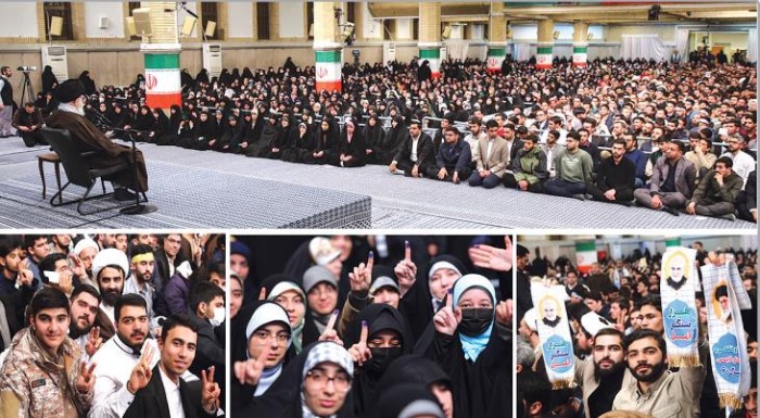 رهبر انقلاب در دیدار جمعی از رأی اولی‌ها و خانواده‌های شهدا: هرکس ایران را دوست دارد باید در انتخابات فعال باشد