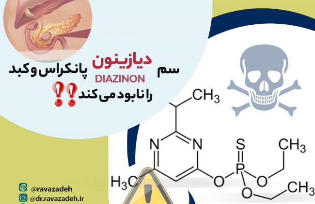 مقاله شماره هفتم : سم دیازینون پانکراس و کبد را نابود می کند!!